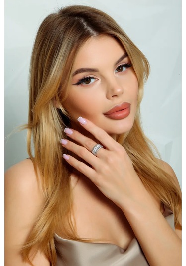 Reva Boyut Ayarlanabilir Şerit Takı Yüzüğü 180632711 Gri