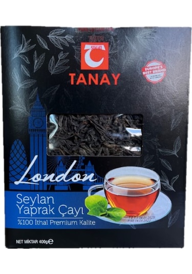 Tanay London İthal Yaprak Seylan Ceylon Çay 400 G