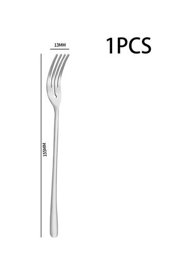 Paslanmaz Çelik Meyve Çatalı Yuvarlak Delikli Çatal Ev Tipi Çatal Ay Çöreği Çatalı Restoran Meyve Çatalı Pasta Tatlı Çatalı Yemek Masası Gümüş