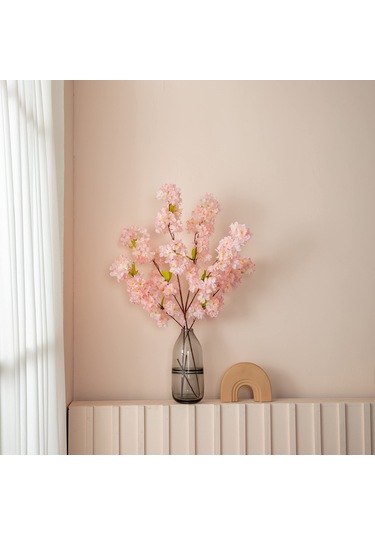 Hangfox 5 Adet Şampanya Rengi 4 Çatal Kullu 140 Gözlü 1.1m Plastik Sakura Dalı - Düğün Ve Ev Dekorasyonu İçin
