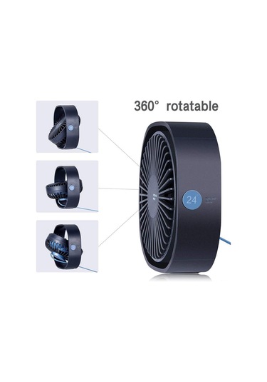 Kosona Mavi Usb Masaüstü Fanı - 360 Derece Döner, 3 Hızlı, Sessiz Motorlu, Taşınabilir Küçük Fan Ofis/dormitoru/laptop