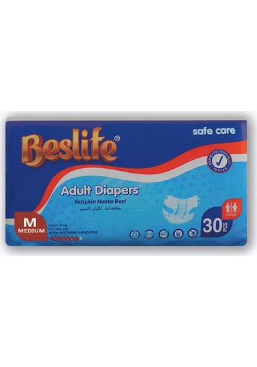 Beslife Belbantlı Yetişkin Hasta Bezi M 30'lu