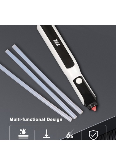 Pazly Portatif Kablosuz Lityum Tutkal Makinesi - 7mm Tutkal Çubuğu Aplikatörü - Elektrikli Sıcak Tutkal