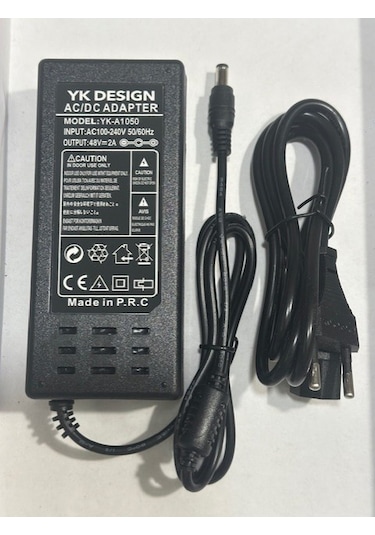48 Volt 2 Amper Adaptör 48 V 2 A 5.5 Mm 2.5 Mm Adaptör