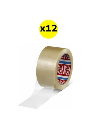 Tesa Koli Bandı Doğal Kauçuk Şeffaf 100mx45mm X12 Adet 100mm