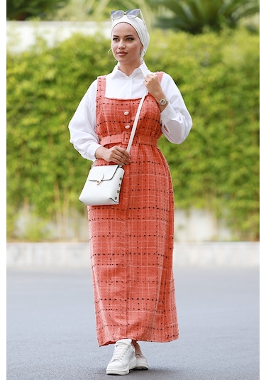 Bear Askılı Düğmeli Jile 582 - Turuncu