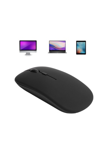 Tenfowee Sessiz Bluetooth 5.0 Kablosuz Fare - 800/1200/1600 Dpı Ayarlanabilir - Dizüstü Bilgisayar, iPad Uyumlu, Mi Ve Samsung Tabletler İçin Siyah Pil Dahil Değil