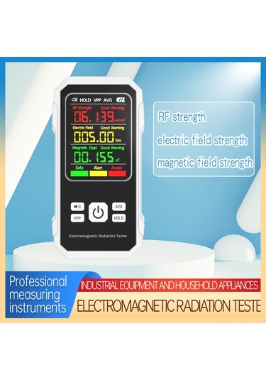 Singree Taşınabilir Elektromanyetik Radyasyon Ölçer - Rf, Elektrik Ve Manyetik Alan Ölçümü İle 3 Renkli Gösterge