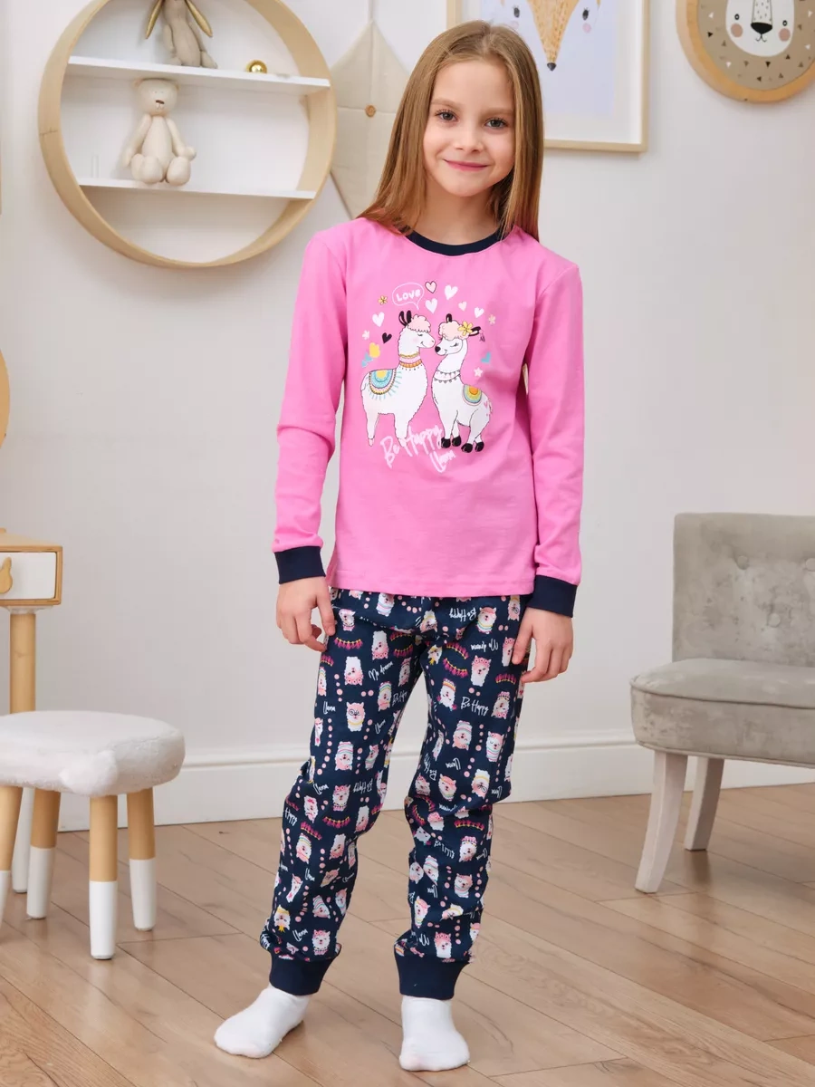 T-sod Pjama Şort Ve Uzun Kollu Üst İle 149822605 Pembe