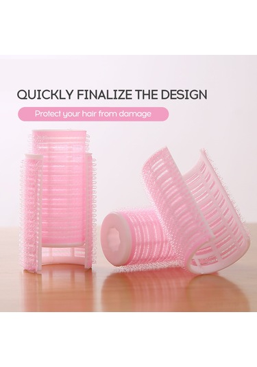 Vkemall "taşınabilir Saç Maşası Seti - 36 Adet Nylon Saç Kıvırıcı + 6 Kristal Klips İle Pratik Şekillendirme"