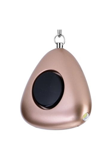 Kişisel Koruma Üçgen Alarm Anahtarlık 120db Kadın Acil Durum Alarmı Led'li Altın