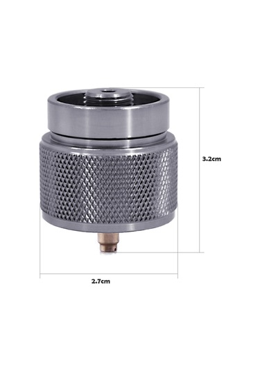 Jeehugo Kamp, Piknik, Mangal İçin Alüminyum Ve Bakır Mapp-coleman Gaz Pompa Adaptörü - Leakproof, Otomatik Kapatma, En417 Lindal Valfi Dönüştürücü Gümüş