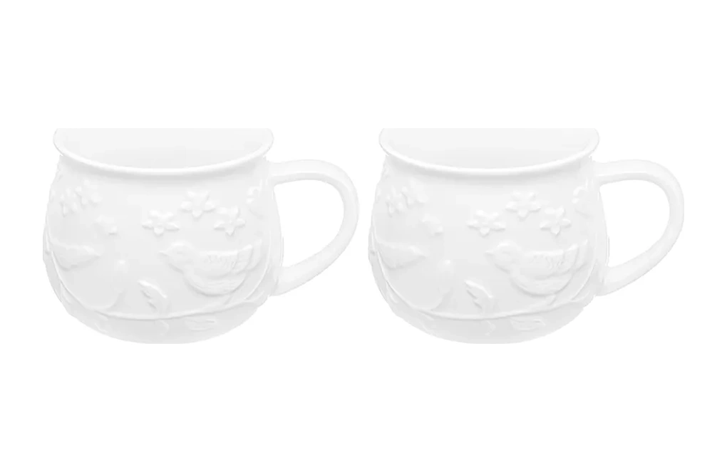 Elan Gallery "finçler Dalında" Bardakları, 2'li, 400 Ml" 326728362 Beyaz