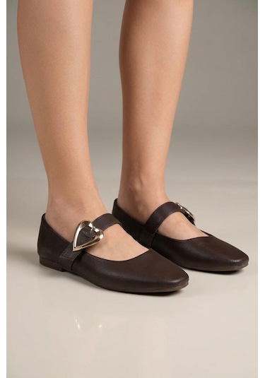 Papuçcity Fendi 03468 Kadın Günlük Babet Kahve
