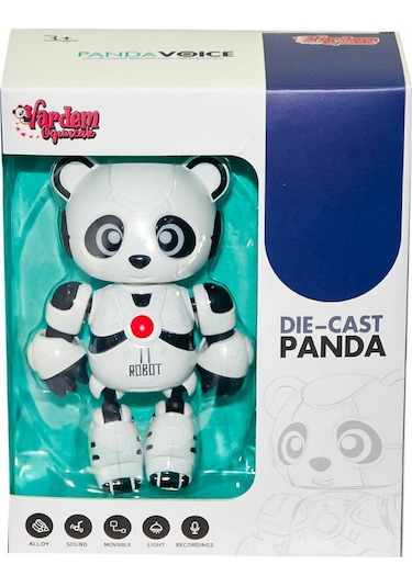 Sevimli Robot Panda Ilk Oyun Arkadaşım Sesli Işıklı Konuşan Ses T
