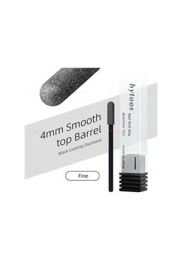 Hytoos Pro Siyah Elmas Tırnak Matkap Uçları Rus Tırnak Eti Ucu Tırnak Matkap Ölü Cilt Tırnak Eti Temizleyici Çivi Ön Tedavi Araçları Turuncu