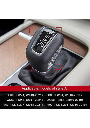 Reedark Volvo S60/s90/xc60/xc90/v60/v90 İç Mekan Karbon Fiber Vites Çubuğu Koruması 2016-2021 Diğer