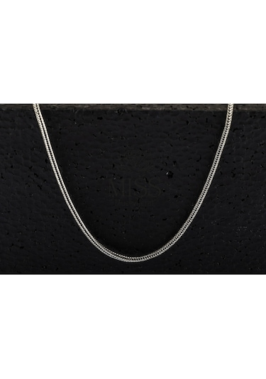 925 Ayar Gümüş Tilki Kuyruğu Zincir Kolye 1,7 Mm