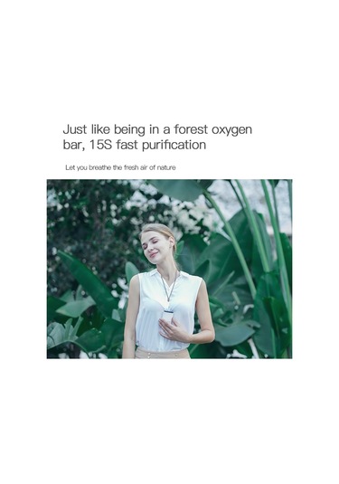 He-k001 Asılı Boyun Negatif Usb Şarj Edilebilir İyon Hava Temizleme Cihazı Taşınabilir Ev Formaldehit Giderme Taşınabilir Arıtma Siyah