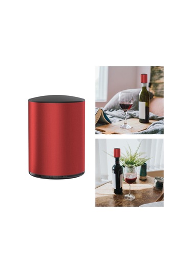 Suntek Magideal Şarap Stoper Silikon Alüminyum-alaşım-kırmızı Kırmızı