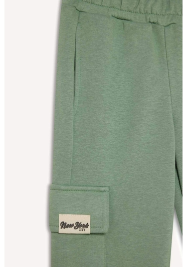 DeFacto Kız Çocuk Kargo Cepli Beli Paçası Lastikli Jogger Eşofman Altı D2872A824WNGN1125 Yeşil