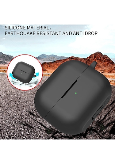 Samsung Galaxy Buds 3 / Galaxy Buds 3 Pro Uyumlu Silikon Kılıf+ Kanca Lila