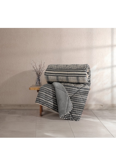 Cotton Box Velvet Tek Kişilik Yorgan Timbre Antrasit 155x215 Cm