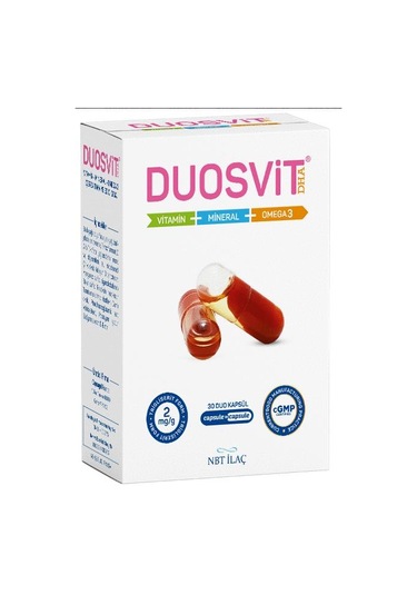 Nbt Life Duosvit Dha Omega-3 Vitamin Mineral 30 Kapsül