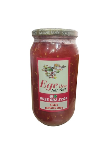 Kışlık Domates Sosu Kahvaltılık Ve Yemeklik