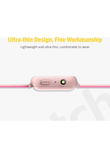 Konesam Çocuk İzleme Saati - Lbs Konumlama, 2g Arama, Sos Alarm, Elektronik Çit, 1.54" Tft Dokunmatik Ekran, Pembe Usb Kablosu Rastgele