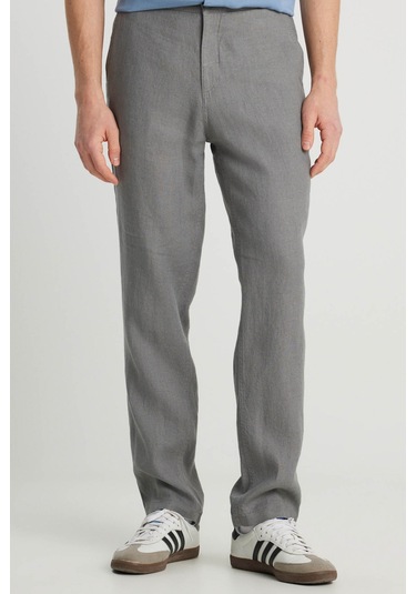 Wrangler Keten Chino Pantolon Gri Erkek Pantolon 000000000102265388 Gri