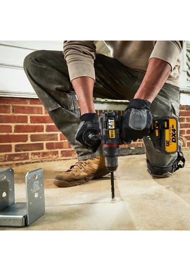 Cat DX13.1 18 V 4.0 Ah Li-ion 80 NM Çift Akülü Kömürsüz Profesyonel Şarjlı Darbeli Matkap