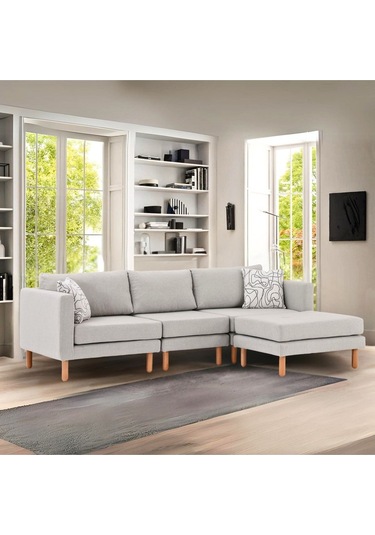 Armin Akıllı Köşe Koltuk Takımı & Modern Modüler Yataklı Köşe Takımı - Bordo