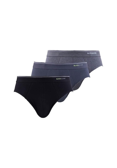 Blackspade Erkek Slip 3'Lü Paket 9672 Gri Melanj