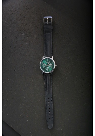 Hakiki Deri 18mm Akıllı Pimli Saat Kordonu Siyah