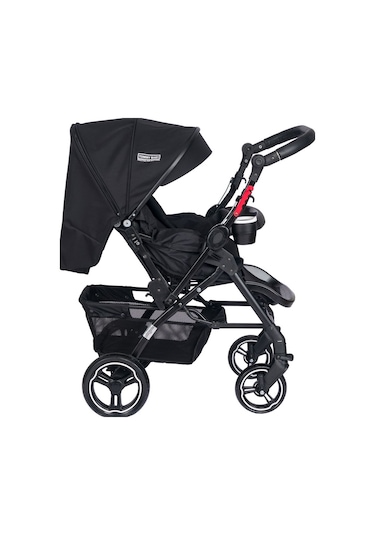 Tommybaby Tornado Plus Black Alüminyum Lüx Çift Yönlü Bebek Arabası