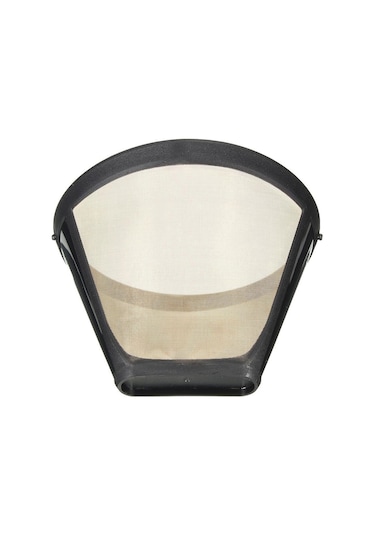 1pc Kalıcı Yeniden Kullanılabilir 4 Koni Şekli Kahve Filtresi Örgü Sepeti Paslanmaz Yeni