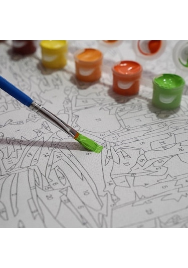 Sayılarla Boyama Tuval Seti 40x50 Cm - Deniz Evler