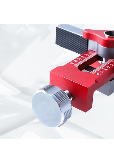 Gajeena Alüminyum Çok Amaçlı Dolap Kapısı Montaj Aleti - Profesyonel Ahşap İşleme Ve Delme Aracı - Kırmızı Standart Model