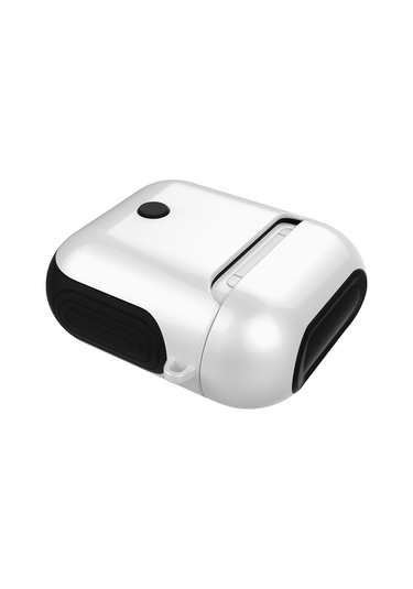 Vernikli Pc Bluetooth Kulaklık Kılıfı  Airpods Uyumlu 1/2 İçin Anti-kayıp Saklama Çantası Beyaz
