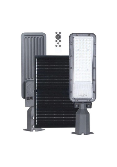 Helıos 200w Beyaz Sensörlü Kumandalı Solar Sokak Armatürü - Beyaz Işık 6500k Hs-3868