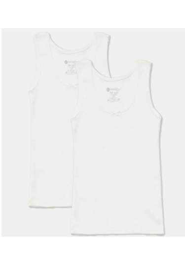 Natuline Organik Atlet Kaşkorse 2li Beyaz-11003 Beyaz