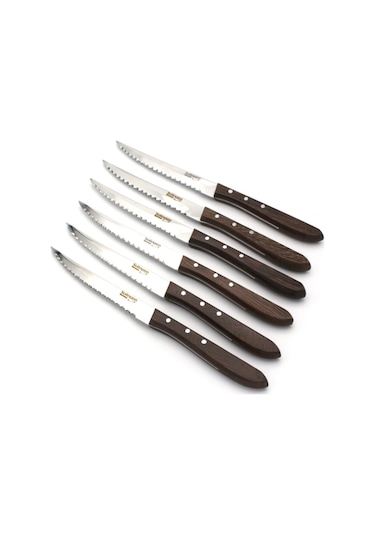 Solingen Steak Bıçağı 12 Lı Set Et Bıçağı 6 Bıçak 6 Çatal Solinge
