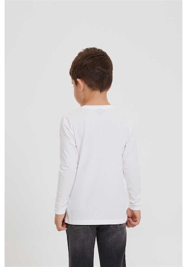 Lee Cooper Bark Erkek Çocuk Sweatshirt Beyaz-1352 Beyaz