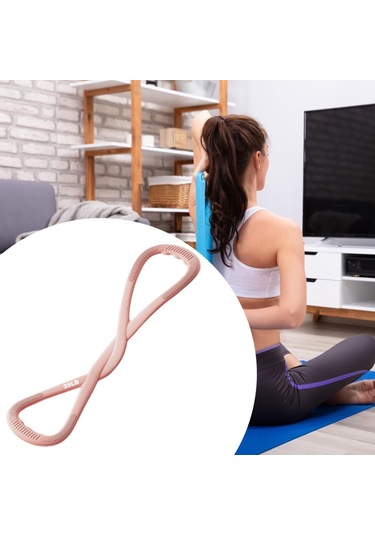 Suntek 8 Saplı Direnç Bandı Taşınabilir Egzersiz Antrenman Pembe 35 Lbs