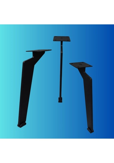 20 Cm Metal Tabanca Ayak Koltuk Ayağı Mobilya Ayağı Ünite Ayağı Konsol Ayağı Puf Berjer Ayağı Siyah