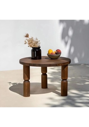 Ahşap Ayaklı Orta Sehpa & Yan Sehpa Modern