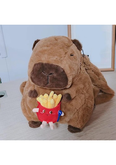 Suntek Doğum Günü Hediyesi Kız Erkek Peluş Kapibara Sırt Stil A