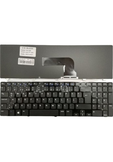 Dell Inspiron 3521 , Inspiron 5521 Notebook Klavye Siyah Tr