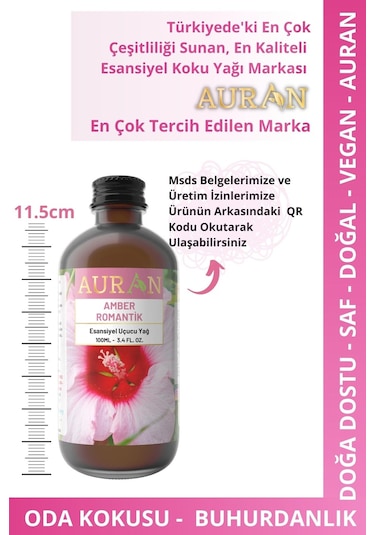 Auran Misk & Gül Esansiyel Uçucu Yağı 100 ML